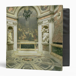 Interior view of the octagonal Chigi Chapel Binder