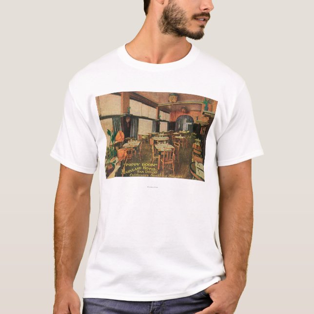 Interior View of the Poppy Room at Maryland Hote T-Shirt (Front)