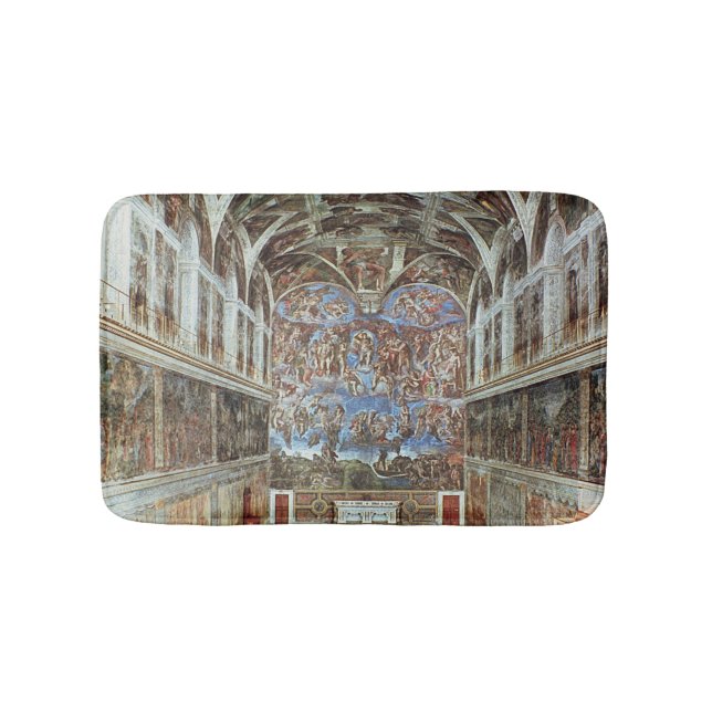 Interior view of the Sistine Chapel Bathroom Mat (Front)