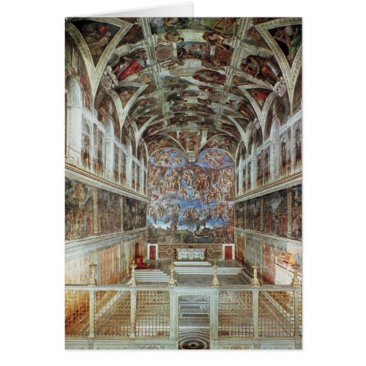 Interior view of the Sistine Chapel Cards (Front)