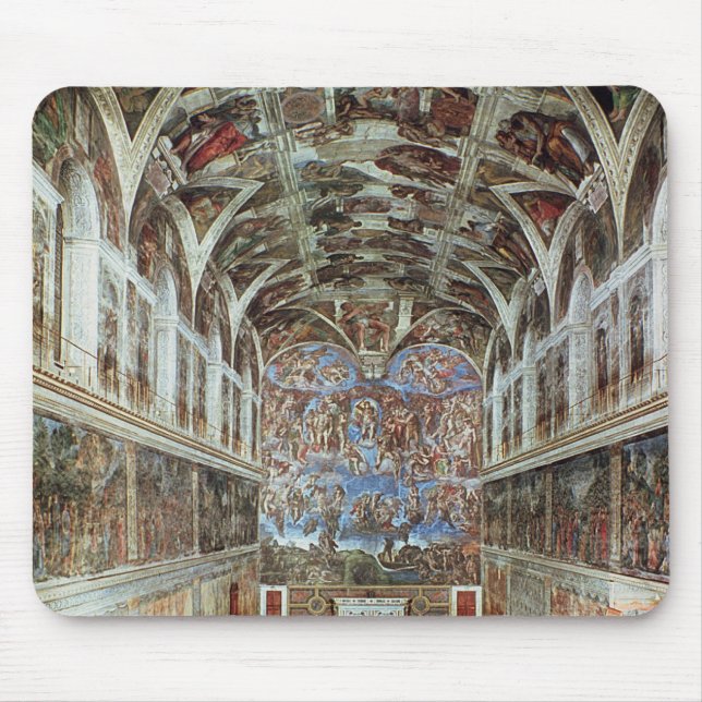 Interior view of the Sistine Chapel Mouse Pad (Front)