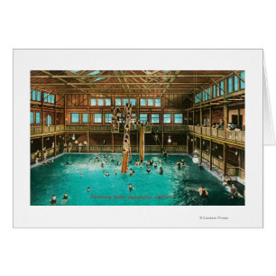 Interior View of the Swimming Baths Cards