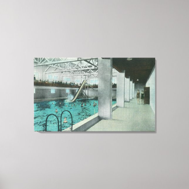 Interior View of the Ventura Bath House Canvas Print (Front)