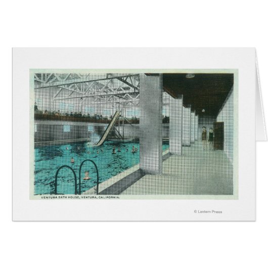 Interior View of the Ventura Bath House Cards (Front Horizontal)