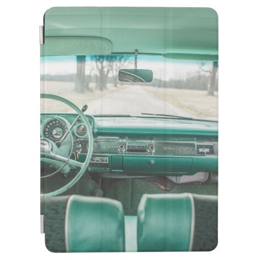 INTERIOR VIEW OF VEHICLE ON ROAD iPad AIR COVER