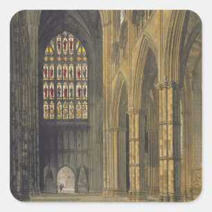 Interior View of Westminster Abbey Looking Towards Square Sticker