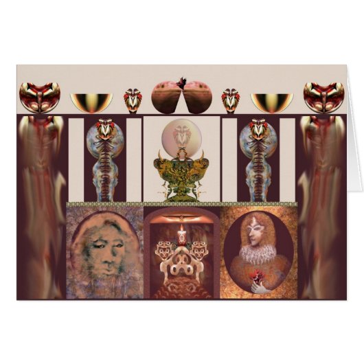 Interior with flame by Anjo Lafin Cards (Front Horizontal)