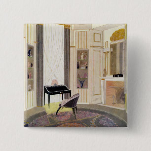 Interior with furniture designed by Ruhlmann, from Button