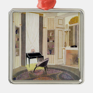 Interior with furniture designed by Ruhlmann, from Metal Ornament