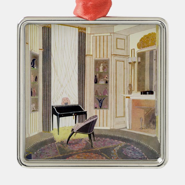 Interior with furniture designed by Ruhlmann, from Metal Ornament (Front)