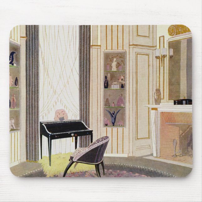 Interior with furniture designed by Ruhlmann, from Mouse Pad (Front)