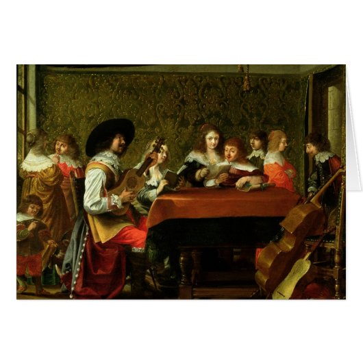 Interior with Musicians and Singers Cards (Front Horizontal)