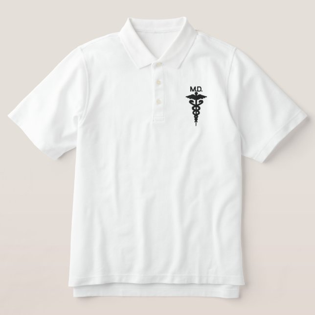 Interknit Medical Couture:Allopathic Stitched Polo (Design Front)