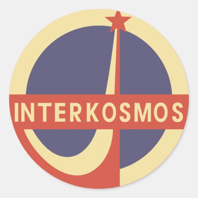Interkosmos Classic Round Sticker (Front)