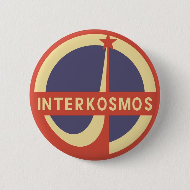 Interkosmos Pinback Button (Front)