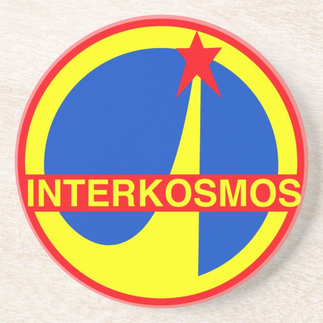 Interkosmos Sandstone Coaster (Front)