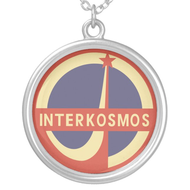 Interkosmos Silver Plated Necklace (Front)