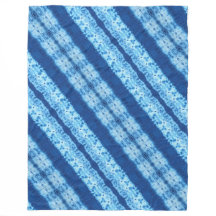 Interlace Shibori Fleece Blanket