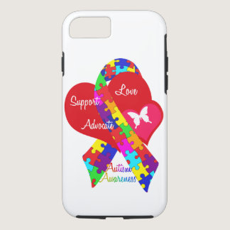 Interlaced Autism Ribbon iPhone 8/7 Case