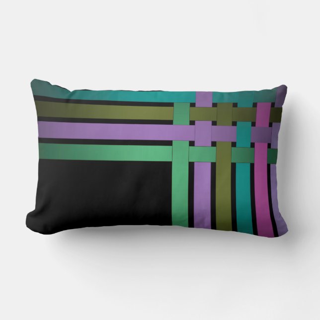 Interlacing ribbons lumbar pillow (Front)