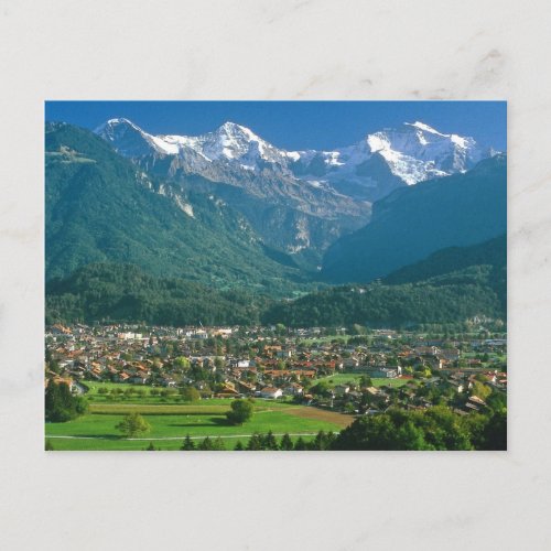 Interlaken and the Jungfrau range Postcard