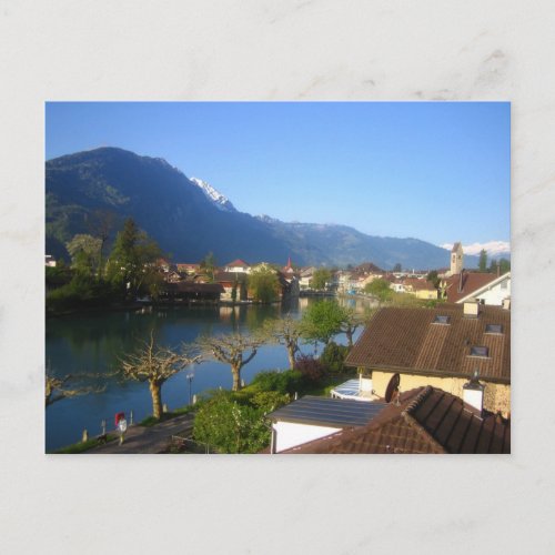 Interlaken and Unterseen Postcard
