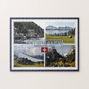 Interlaken - Switzerland - Mosaic - Jigsaw Puzzle