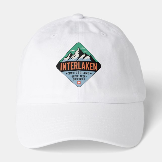 Interlaken Switzerland Mountain Cap (Front)