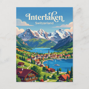 Interlaken Switzerland Postcard