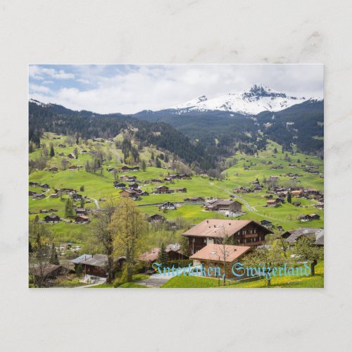 Interlaken Switzerland Postcard