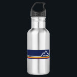 Interlaken, Switzerland Stainless Steel Water Bottle<br><div class="desc">Interlaken is a traditional resort town in the mountainous Bernese Oberland region of the Alps in central Switzerland. This great vintage design has a retro look.</div>