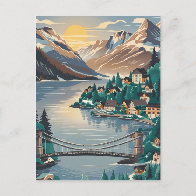 Interlaken Switzerland Travel Postcard (Front)