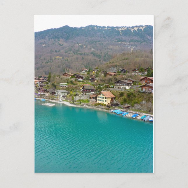 Interlaken, the view from the bridge postcard (Front)