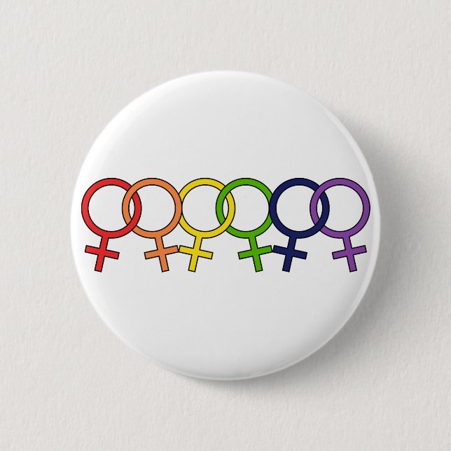 Interlocked Female Rainbow Button (Front)