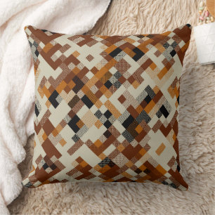 Interlocked illusion throw pillow