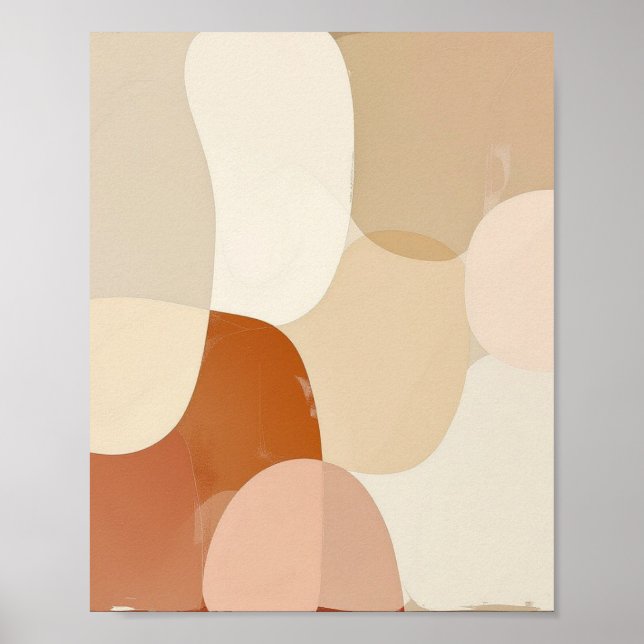 Interlocking Earth Tones Poster (Front)