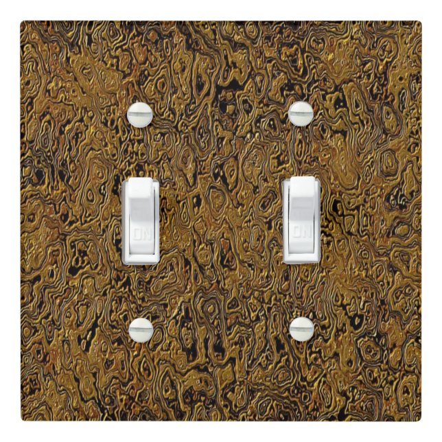 "Interlocking (Faux Leather)" Light Switch Cover (In Situ)