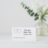 "Interlocking Hearts" Business Cards (Standing Front)