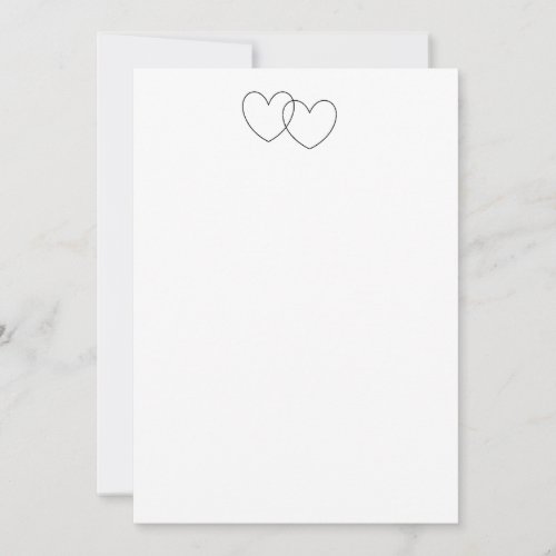 "Interlocking Hearts" Invitations
