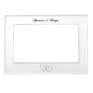 "Interlocking Hearts" Magnetic Frame