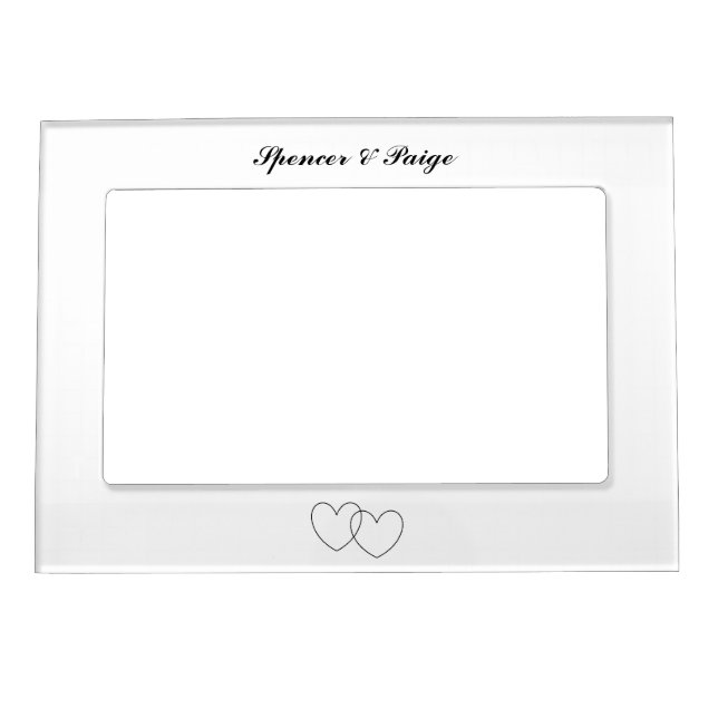 "Interlocking Hearts" Magnetic Frame (Front)