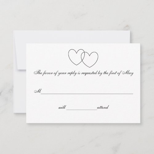 "Interlocking Hearts" Response Cards