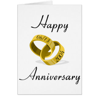 Interlocking Rings - Engraved custom Wedding Date