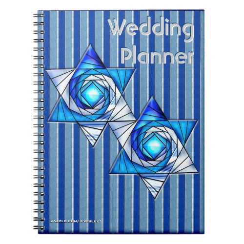 Interlocking Stars Wedding Planner Notebook