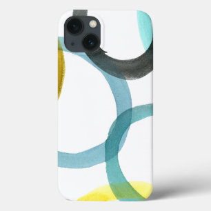 Interlocking Yellow & Blue Circles iPhone 13 Case
