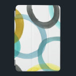 Interlocking Yellow & Blue Circles iPad Mini Cover<br><div class="desc">A simple print of interlocking yellow and blue circles by Megan Meagher. The white background lets the colors of the circles pop. Purchase yours today!</div>