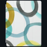 Interlocking Yellow & Blue Circles iPad Smart Cover<br><div class="desc">A simple print of interlocking yellow and blue circles by Megan Meagher. The white background lets the colors of the circles pop. Purchase yours today!</div>