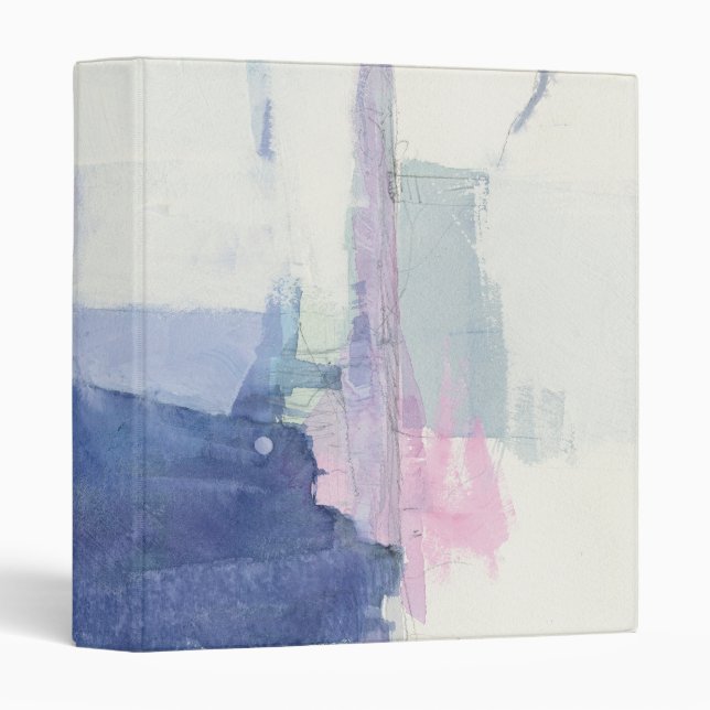 Interlude | Abstract In Blue 3 Ring Binder (Front/Spine)