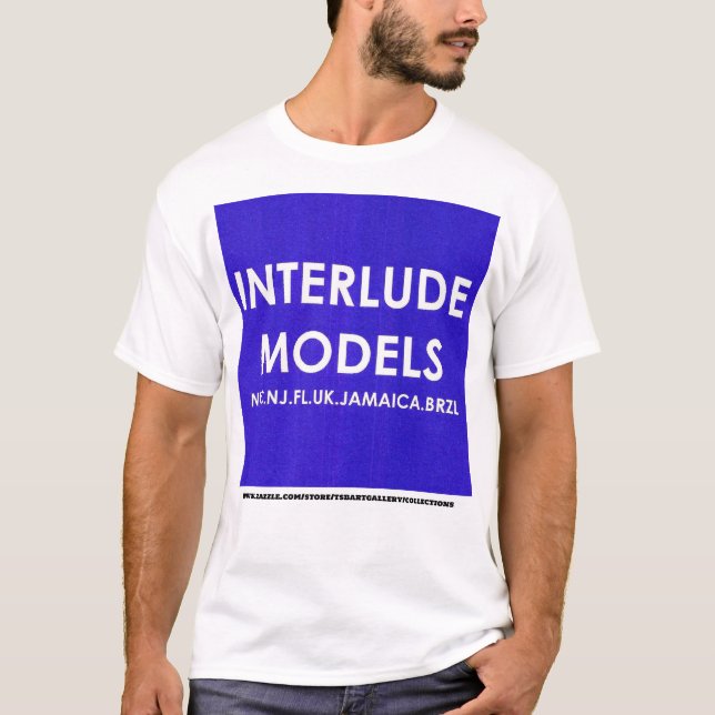 INTERLUDE MODELS  MERCH Basic Dark T-Shirt (Front)