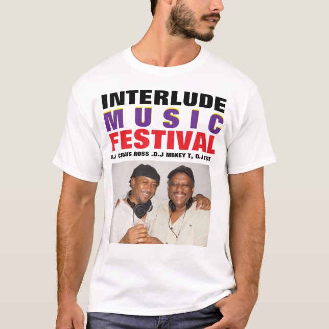 INTERLUDE MUSIC FESTIVAL. Men's Basic T-Shirt (Front)